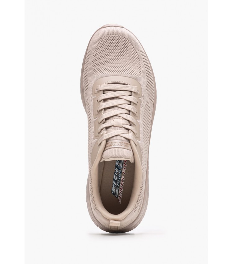 Γυναικεία Παπούτσια Casual 117209 Nude Ύφασμα Skechers