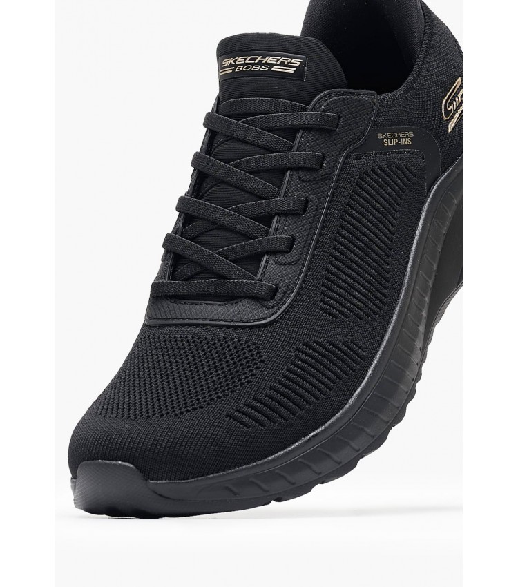 Γυναικεία Παπούτσια Casual 117497 Μαύρο Ύφασμα Skechers