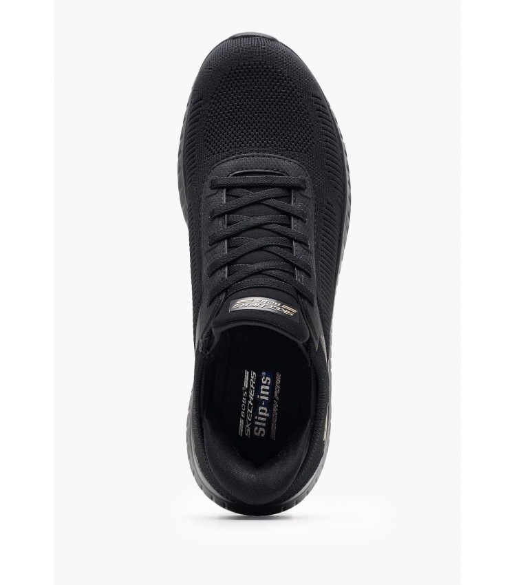 Γυναικεία Παπούτσια Casual 117497 Μαύρο Ύφασμα Skechers