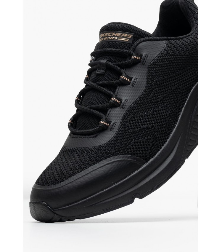 Γυναικεία Παπούτσια Casual 117561 Μαύρο Ύφασμα Skechers