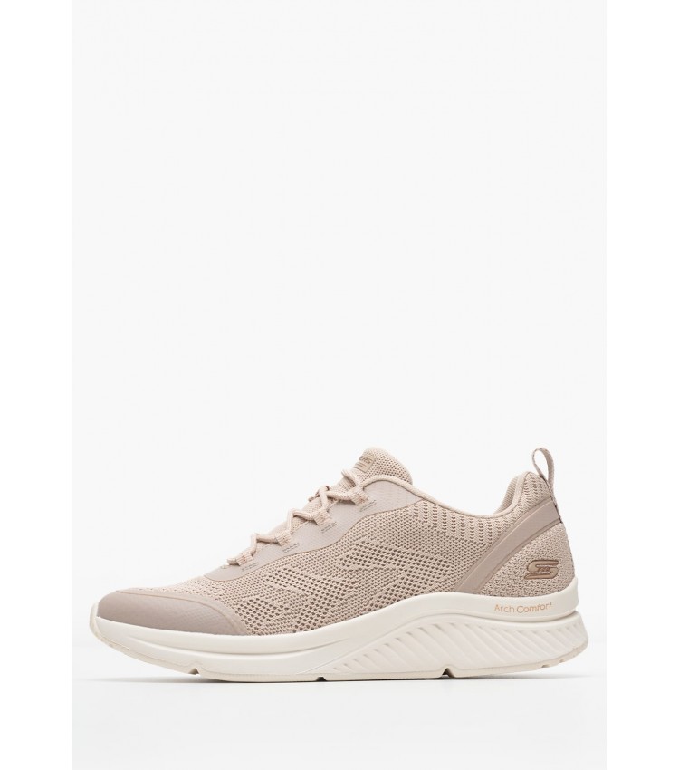 Women Casual Shoes 117561 Taupe Fabric Skechers