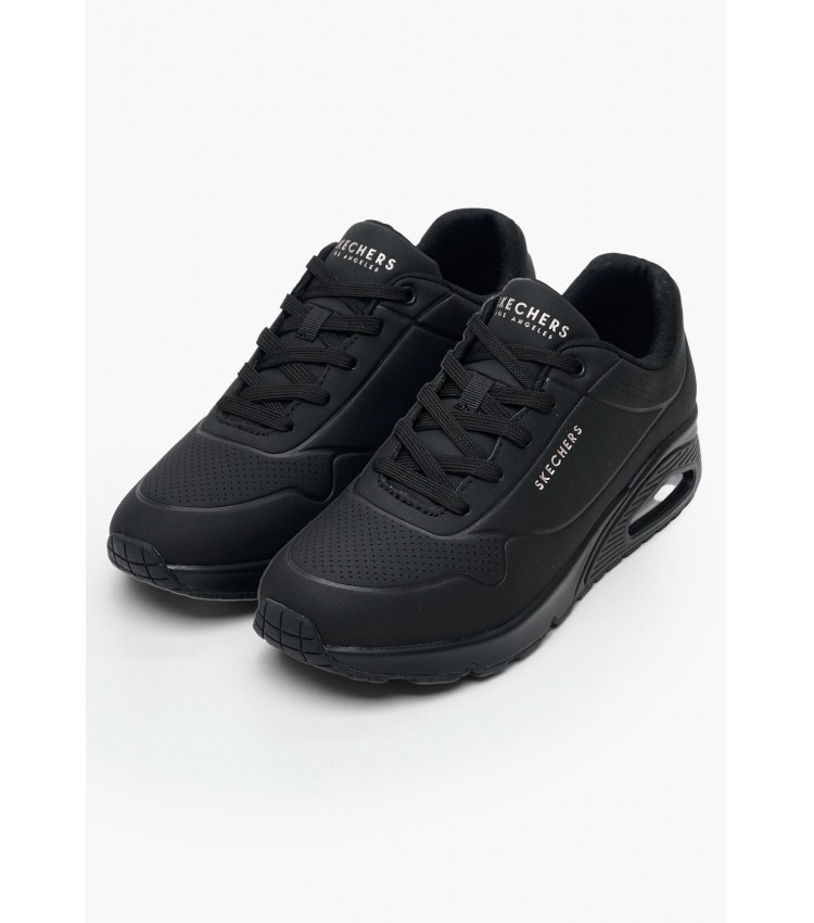 Γυναικεία Παπούτσια Casual 73690 Μαύρο ECOleather Skechers