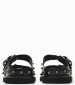 Women Platforms Low Urus Black Leather Ash