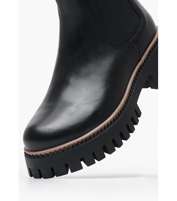 Women Boots Paia.Milky Black Leather Mexx