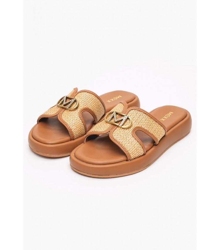 Γυναικεία Flats Rami.Pacha Ταμπά Ψάθα Mexx