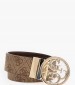 Women Belts 9166 Beige ECOleather Guess