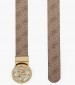 Women Belts 9166 Beige ECOleather Guess