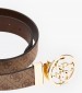 Women Belts 9166 Beige ECOleather Guess