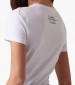 Women T-Shirts - Tops Cn.Flower White Cotton Guess