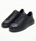 Men Casual Shoes Elba.B Black Leather Guess