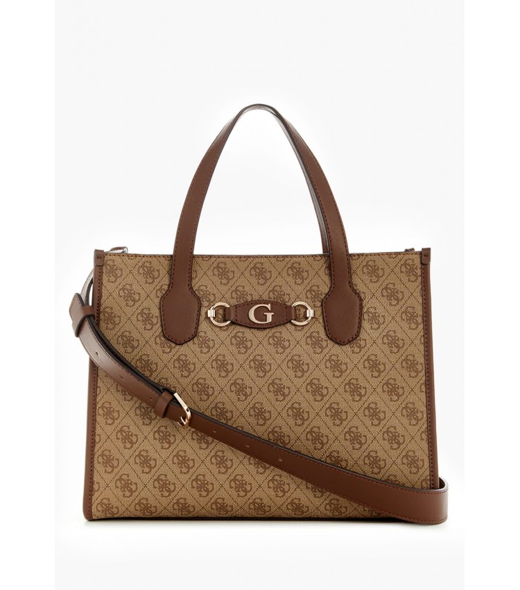 Γυναικείες Τσάντες Izzy2.Tote Μπεζ ECOleather Guess