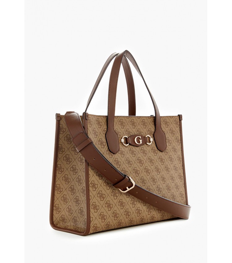 Γυναικείες Τσάντες Izzy2.Tote Μπεζ ECOleather Guess