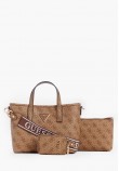 Γυναικείες Τσάντες Latona.Tote Μπεζ ECOleather Guess