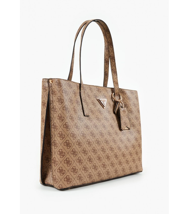 Γυναικείες Τσάντες Meridian.Tote Μπεζ ECOleather Guess