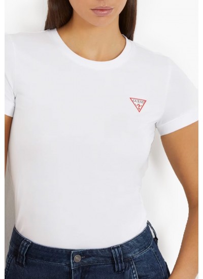 Women T-Shirts - Tops Python.Tee White Cotton Guess