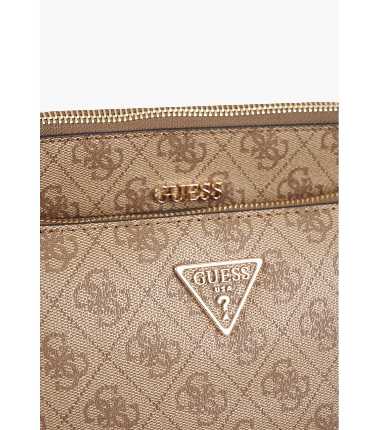 Γυναικείες Τσάντες Noelle.Pouch Μπεζ ECOleather Guess