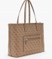 Women Bags Power.Play.L Beige ECOleather Guess