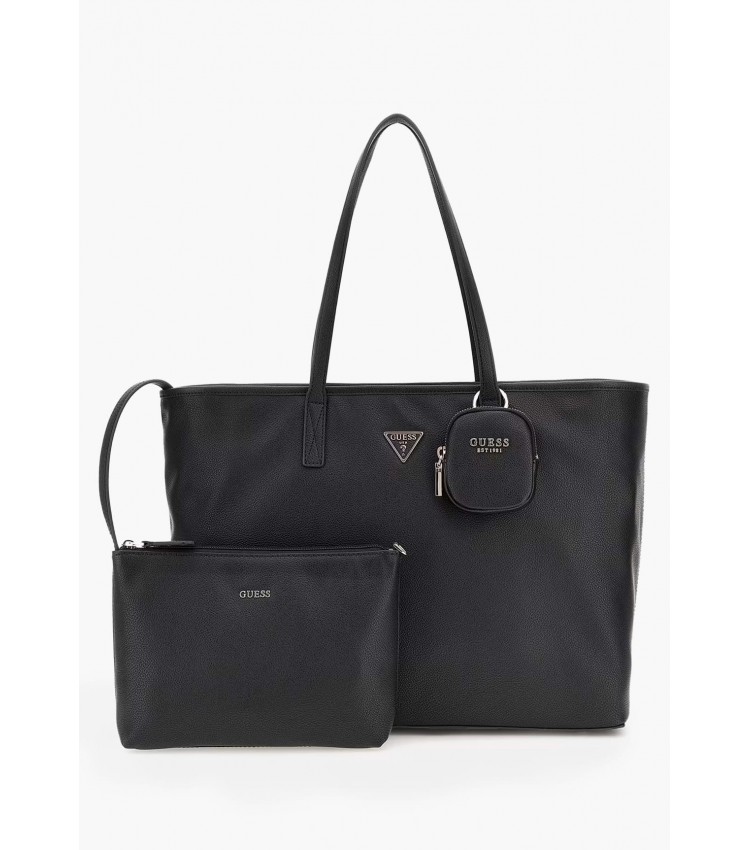 Women Bags Powerplay.S Black ECOleather Guess