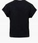 Women T-Shirts - Tops Sleeves.Strass Black Cotton Guess