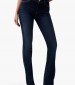 Women Trousers Straight.Power DarkBlue Cotton Guess