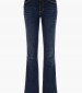 Women Trousers Straight.Power DarkBlue Cotton Guess