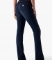 Women Trousers Straight.Power DarkBlue Cotton Guess