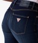 Women Trousers Straight.Power DarkBlue Cotton Guess