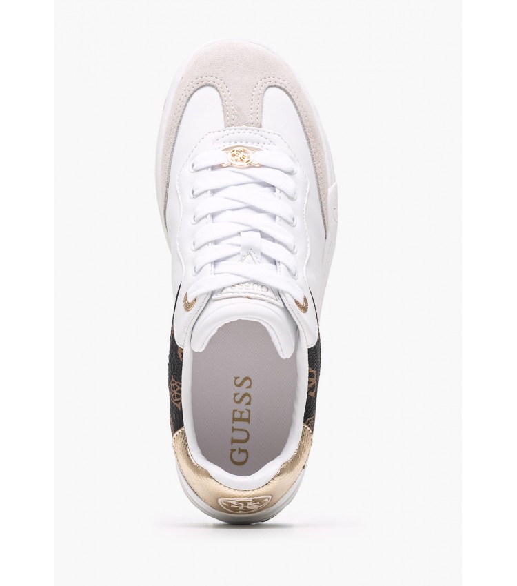 Women Casual Shoes Swole White ECOleather Guess