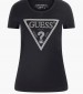 Γυναικείες Μπλούζες - Τοπ Triangle.Tee Μαύρο Βαμβάκι Guess