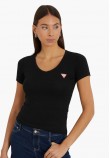 Women T-Shirts - Tops V.Mini Black Cotton Guess