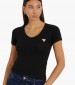 Women T-Shirts - Tops V.Mini Black Cotton Guess