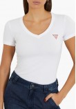 Women T-Shirts - Tops V.Mini White Cotton Guess