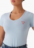 Women T-Shirts - Tops V.Mini LightBlue Cotton Guess