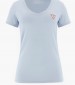 Women T-Shirts - Tops V.Mini LightBlue Cotton Guess