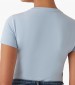 Women T-Shirts - Tops V.Mini LightBlue Cotton Guess