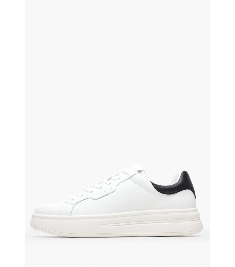 Men Casual Shoes Winno.2 White Leather Guess