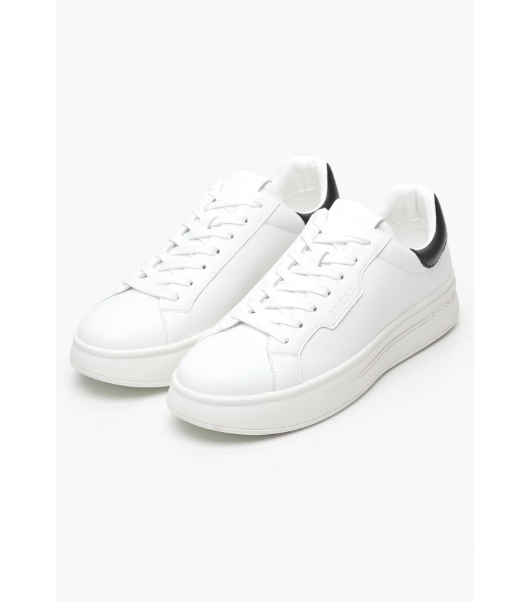 Men Casual Shoes Winno.2 White Leather Guess