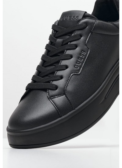 Men Casual Shoes Winno.Total Black Leather Guess