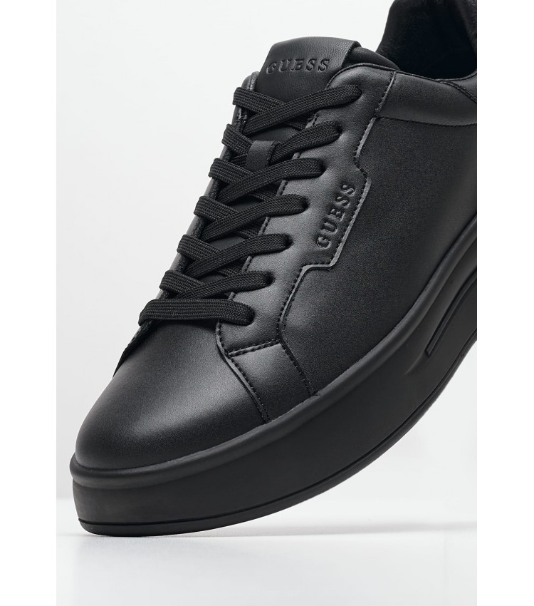 Men Casual Shoes Winno.Total Black Leather Guess