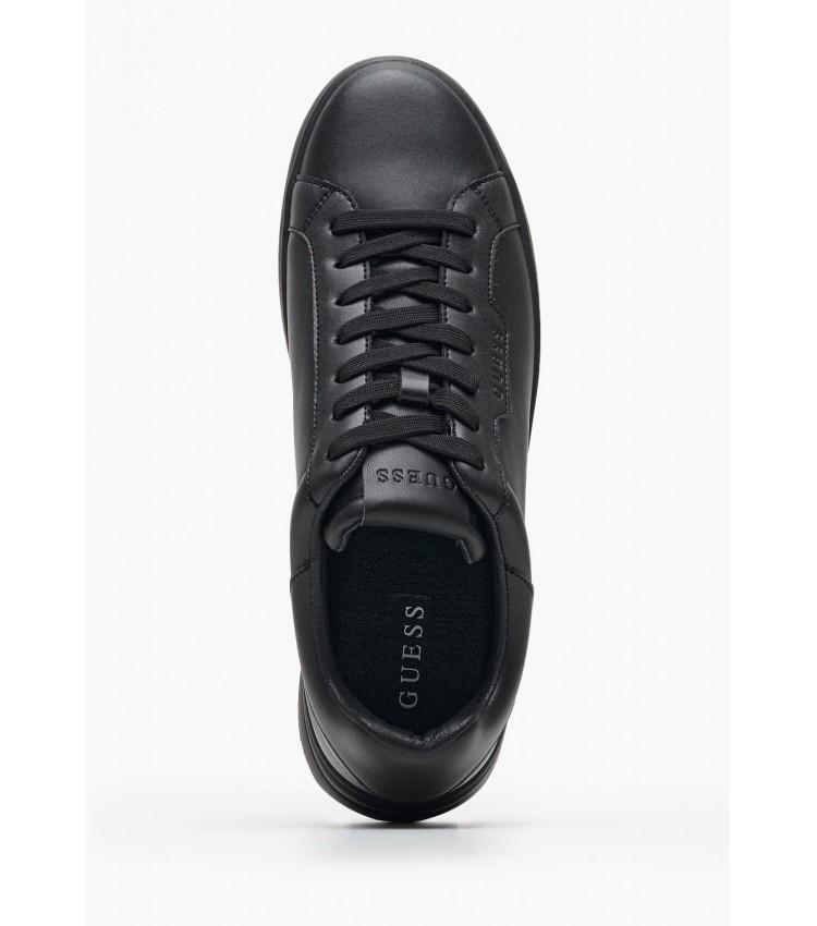 Men Casual Shoes Winno.Total Black Leather Guess