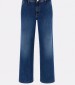 Women Trousers Zoya.Wide DarkBlue Cotton Guess