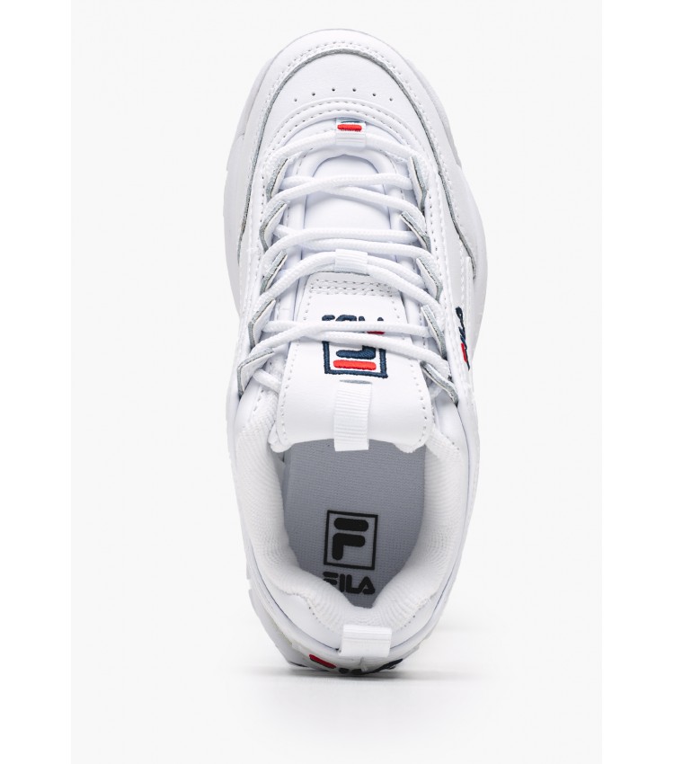 Παιδικά Παπούτσια Casual Disruptor.Kds Άσπρο ECOleather Fila