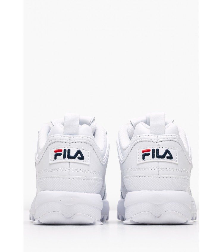 Παιδικά Παπούτσια Casual Disruptor.Kds Άσπρο ECOleather Fila