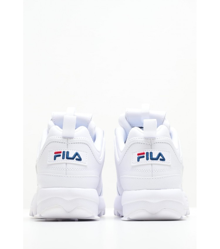 Γυναικεία Παπούτσια Casual Disruptor2.Premium Άσπρο ECOleather Fila