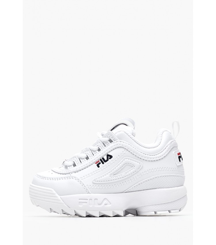 Παιδικά Παπούτσια Casual Disruptor2 Άσπρο ECOleather Fila