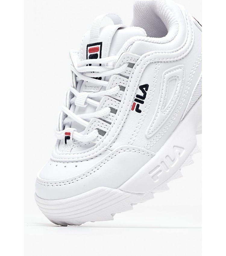 Παιδικά Παπούτσια Casual Disruptor2 Άσπρο ECOleather Fila