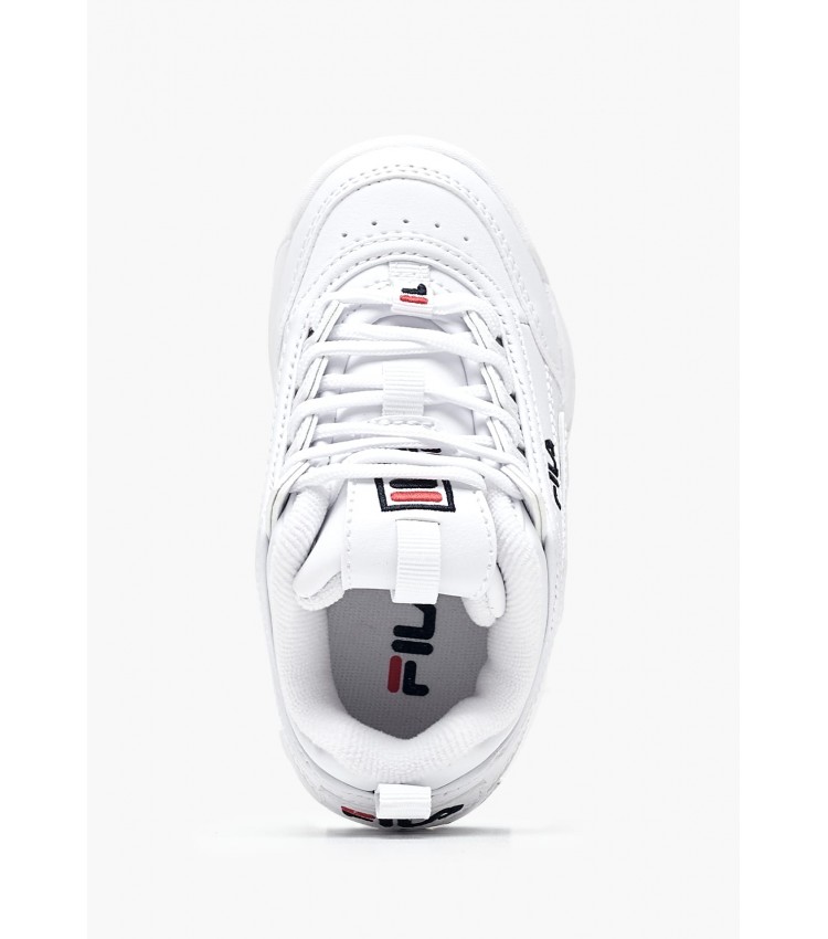 Παιδικά Παπούτσια Casual Disruptor2 Άσπρο ECOleather Fila