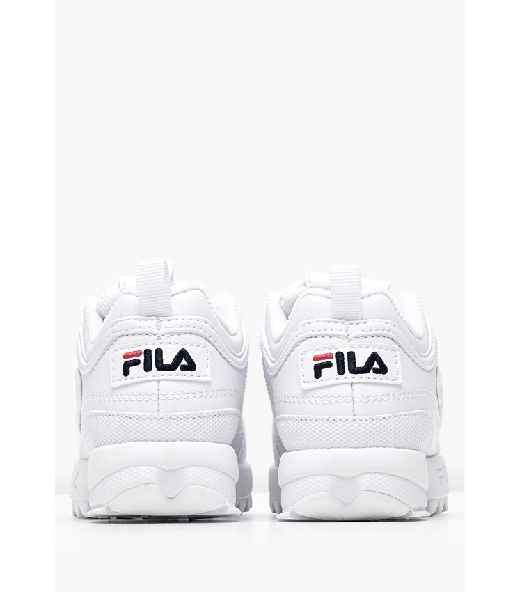 Παιδικά Παπούτσια Casual Disruptor2 Άσπρο ECOleather Fila