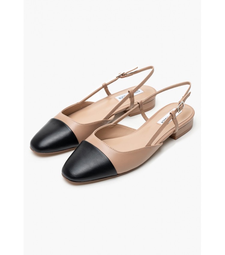 Γυναικεία Flats Belinda Μπεζ Δέρμα Steve Madden