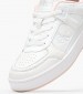 Women Casual Shoes Basket.Lowmix White Leather Calvin Klein